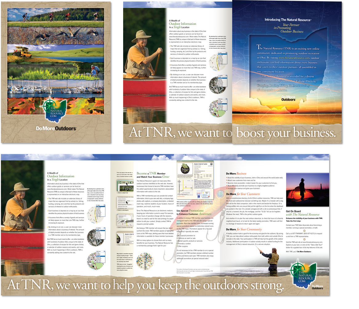 Brochure promoting outdoor recreation in Ohio